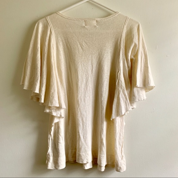 ❌ SOLD ❌ Anthropologie | T.La Cream Flowy Top - Picture 6 of 6